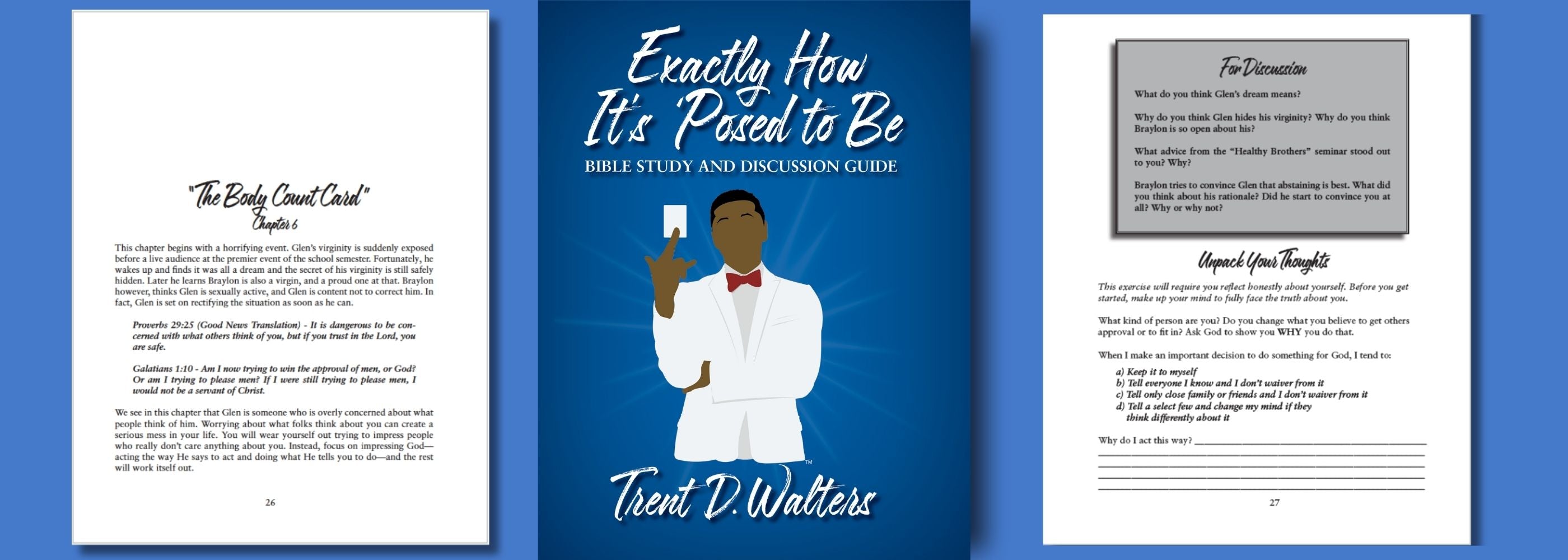 Exactly How It's `Posed to Be Bible Study and Group Discussion Guide - Journal Your Thoughts, Keep Track of God Moving in your Life, Discuss with a Group