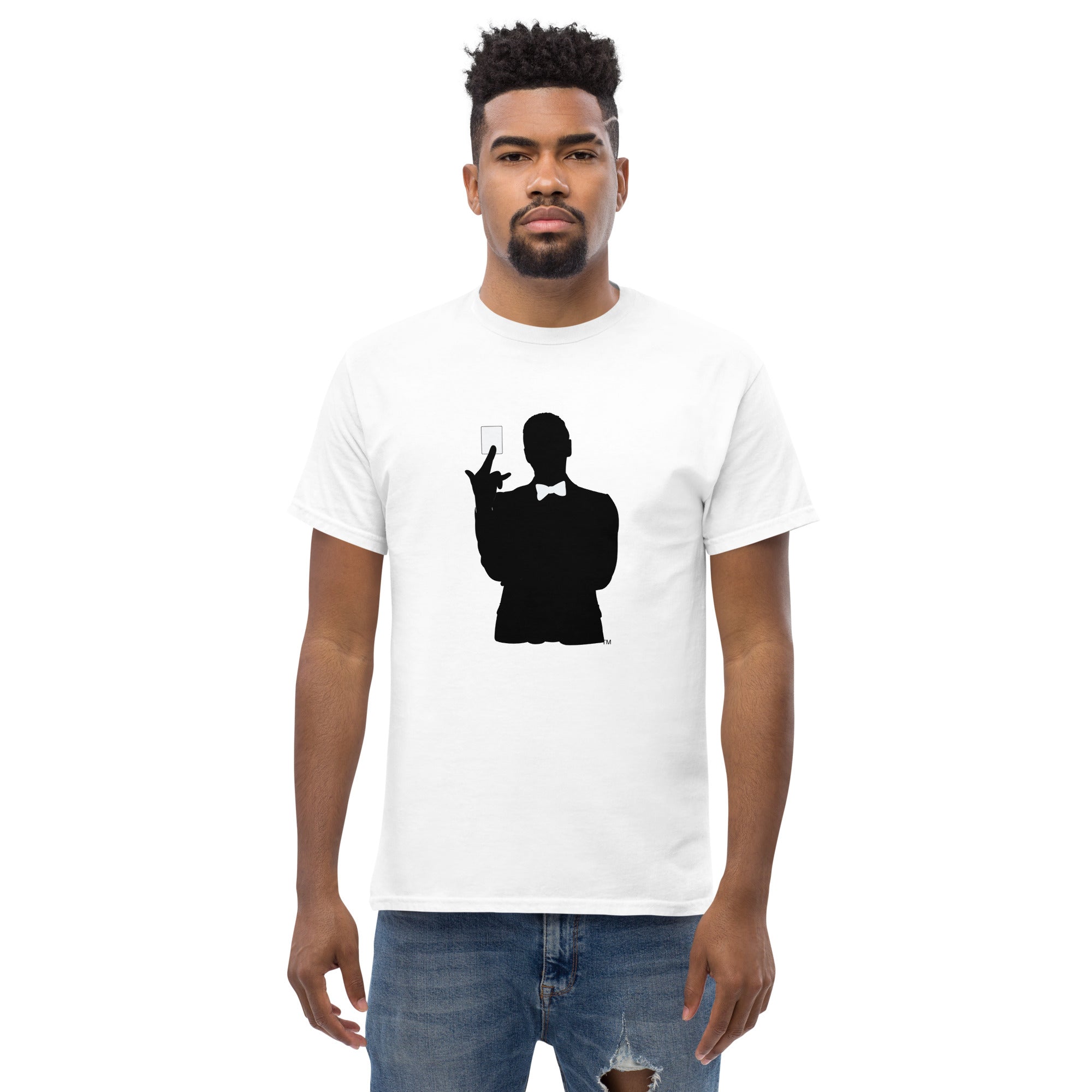 "Exactly How It's `Posed to Be" Men's Silhouette Logo T-Shirt